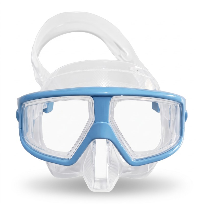Careta low volume transparente para apnea